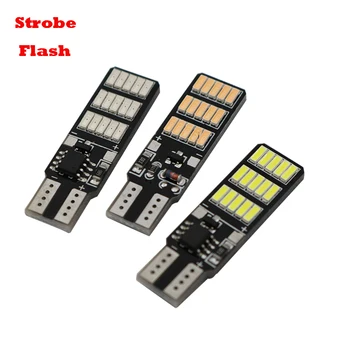 

YSY 50pcs T10 30SMD CANBUS Strobe 3014 LED 12V 1.25W W5W 194 Car Light Auto Lamp White Color CAN BUS Error Free Flash