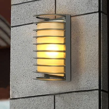 Вверх/вниз 8 Вт/12 Вт светодиодный бра светильник напольный светильник E27 лампы Водонепроницаемый Патио Сад Двери серый Shell