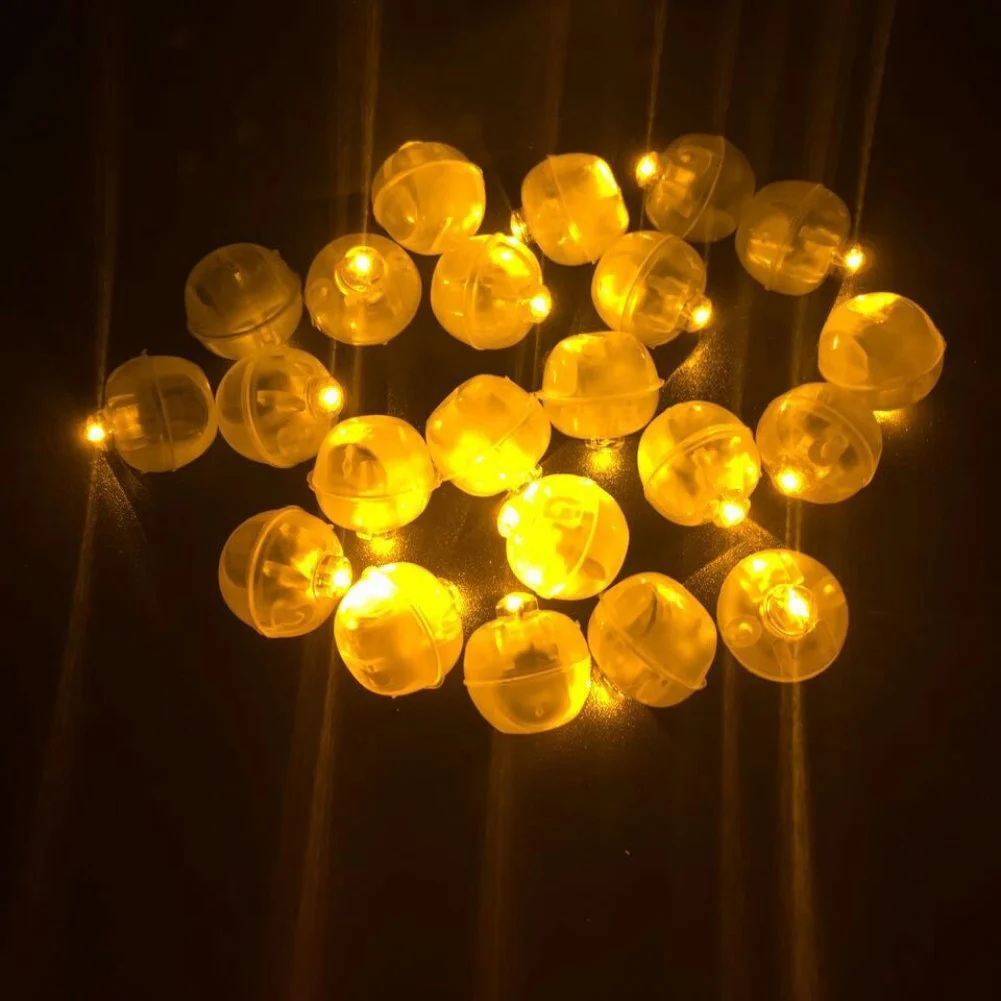 Домашний Декор 50 шт./лот круглый шар светодио дный светодиодный шар огни мини вспышки лампы для мотоциклов для Фонари Рождество свадебная