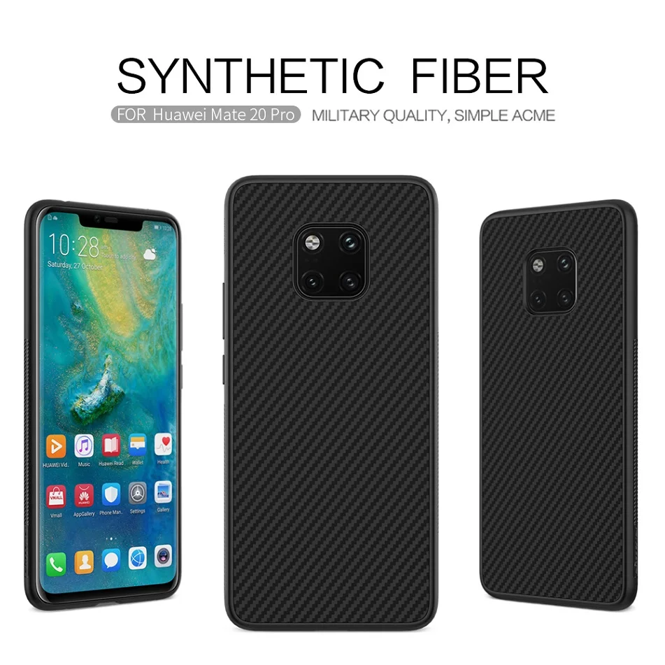 Чехол для Huawei Mate 20 Mate20 Pro Nillkin из синтетического волокна углеродный