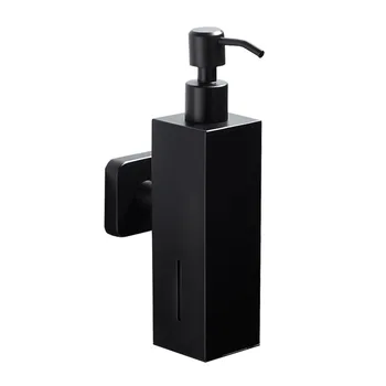 

Black Soap Dispenser Wall Mount 304 Stainless Steel Liquid Soap Dispenser for Bathroom Accessories Deck Mounted Detergent Bottle
