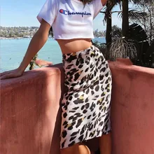 Новая женская юбка с леопардовым принтом, длинные модные облегающие юбки-карандаш, женские, с завышенной талией, тонкие весенние Сексуальные Юбки-миди для женщин