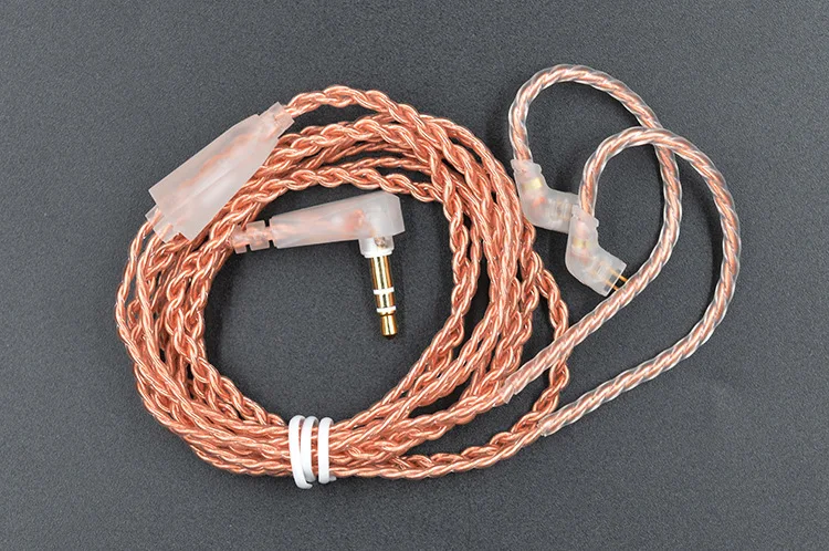 KZ Замена наушников обновленный кабель 2 Pin 0,75 мм с микрофонами использовать для ZSN ZS10 PRO AS16 ZSA ZST ZSR ZSX AS10 AS12 гарнитура