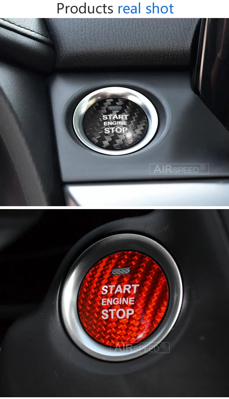 Скорость движения воздуха для Mazda Axela Atenza CX-3 CX-4 CX-5 CX-8 MX-5 аксессуары Стикеры углеродного волокна внутренняя отделка автомобиля кнопка запуска двигателя