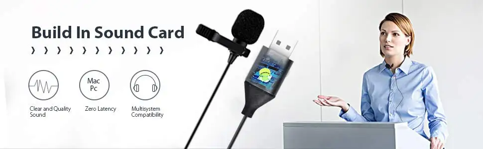 AU-410 USB lavalier microphone 12