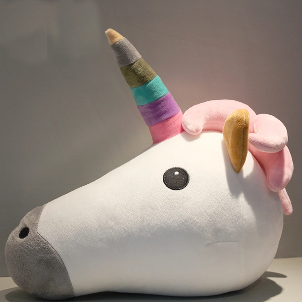 plush unicorn head