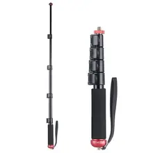 Aluminum Alloy Extendable Selfie Stick with Ball Head for Gopro Hero Cameras Phones Monopod for Sony Canon Nikon SLR Cameras debo jf 6 carbon fiber monopod with support base for cameras slr cameras