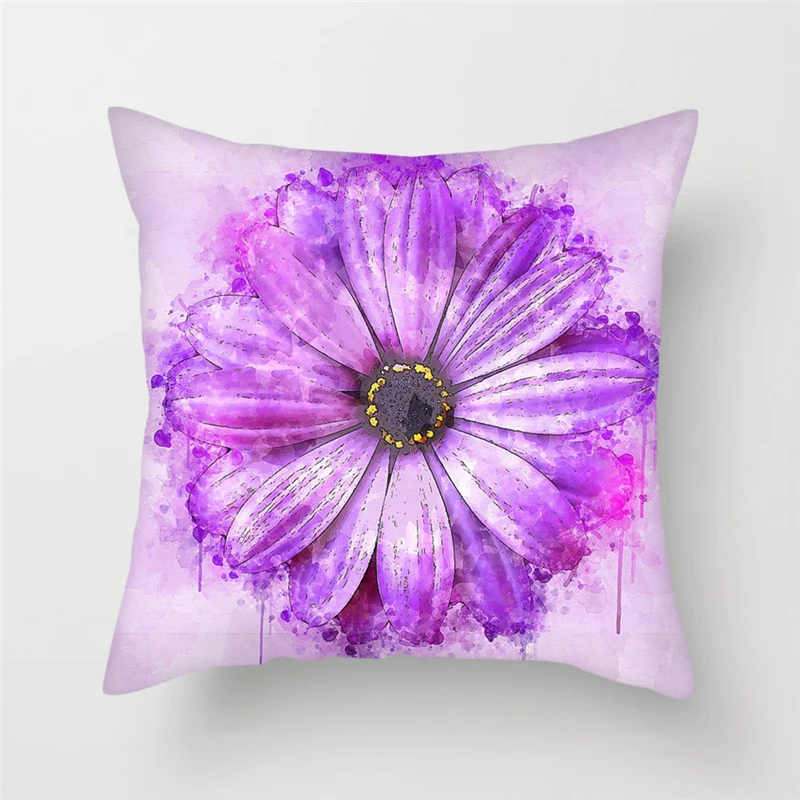 

Fuwatacchi Flower Homer Decor Cushion Cover Throw Pillowcase Pillow Covers 45 * 45cm Sofa Seat Cushion Decorative Navidad
