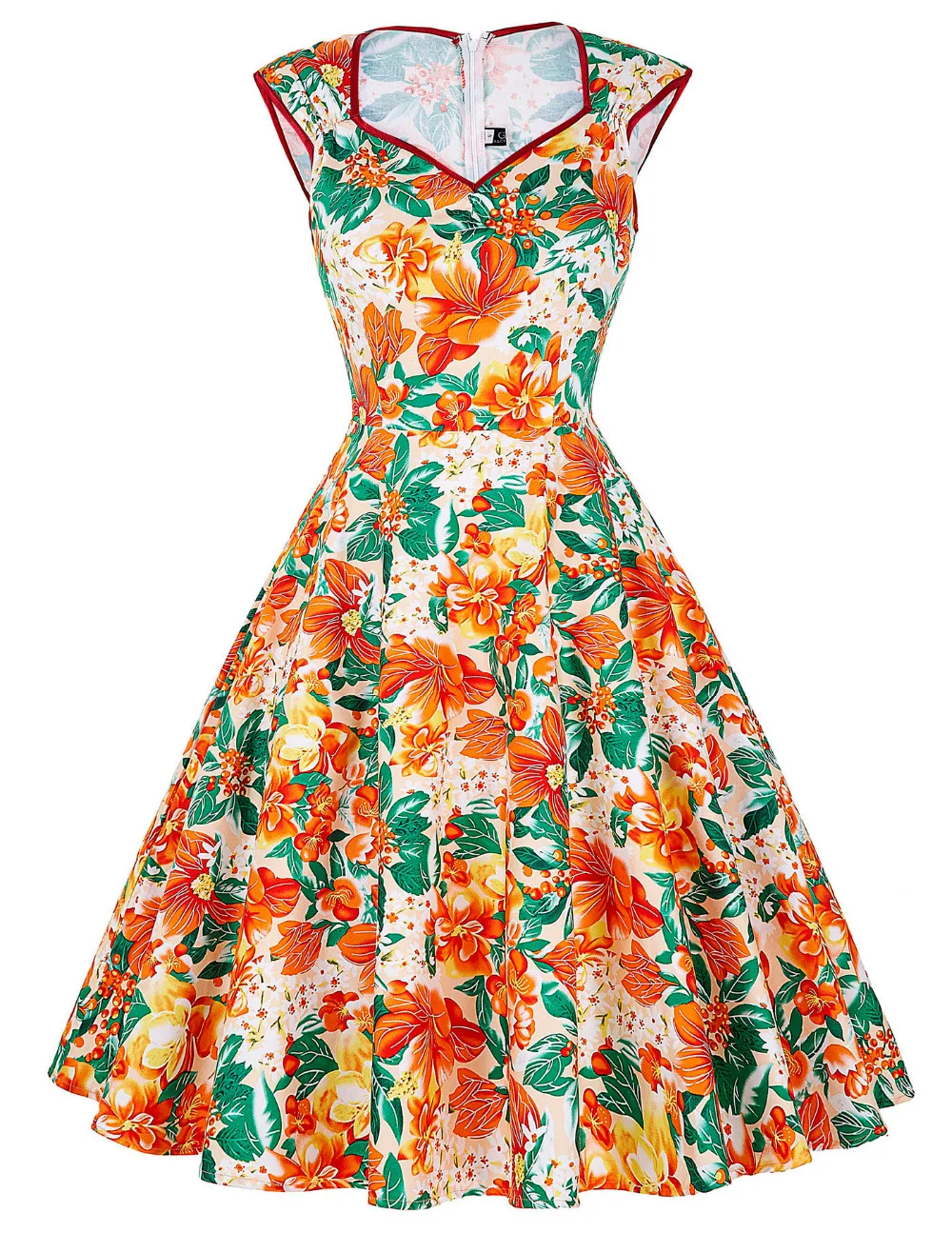 

Audrey Hepburn Dresses 2018 Summer Casual Women 50s Rockabilly Floral Polka Dots Swing Pinup Housewife Party Prom Vintage Dress