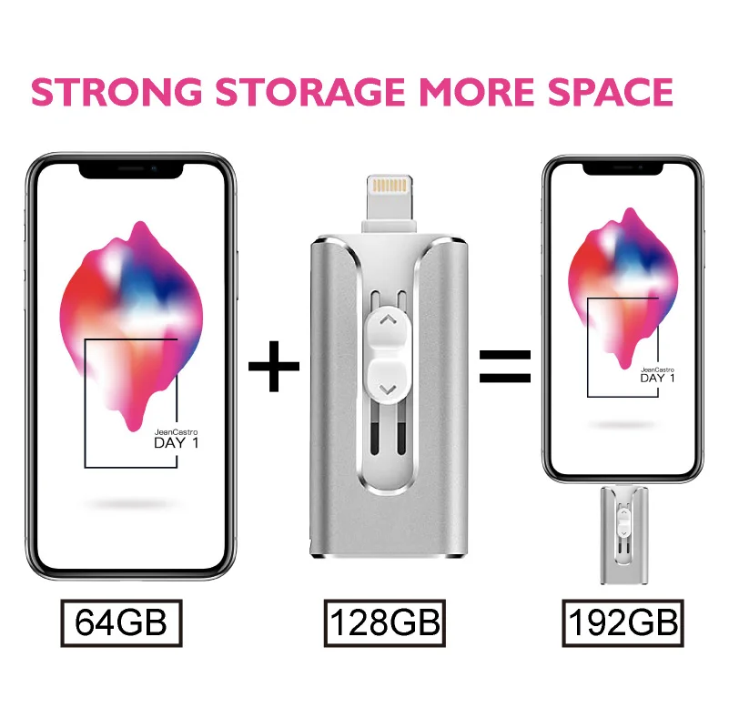 Usb флеш-накопитель 128 Гб 64 ГБ с поддержкой технологии OTG флеш-накопитель 32 Гб внешнее запоминающее устройство флеш-накопитель 16Гб 8Гб ГБ для iphone 7 7 Plus 6 S 6s плюс 5S ipad 3,0