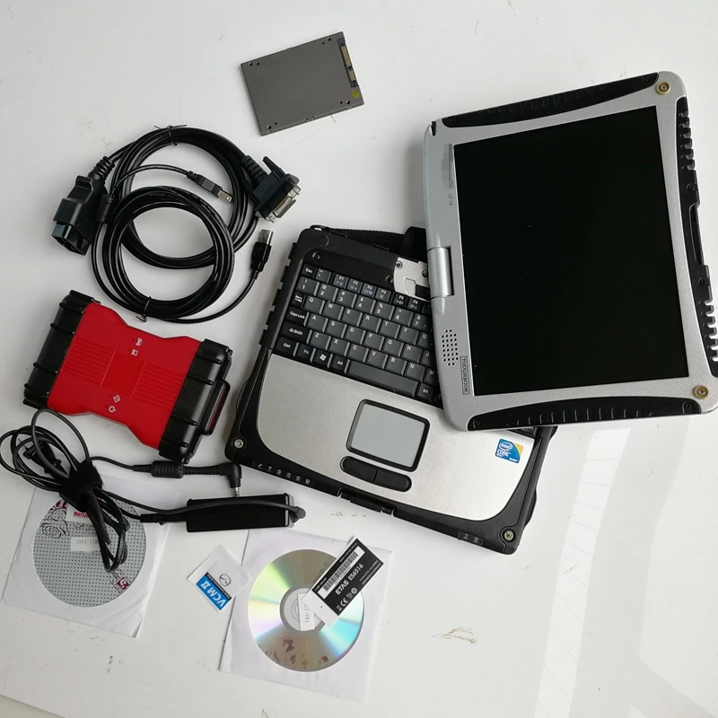

2019 F-ord VCM II IDS V101 with software in 480GB SSD and Diagnostic Laptop CF-19 4G for OBD2 F-ord Auto Diagnosis tool