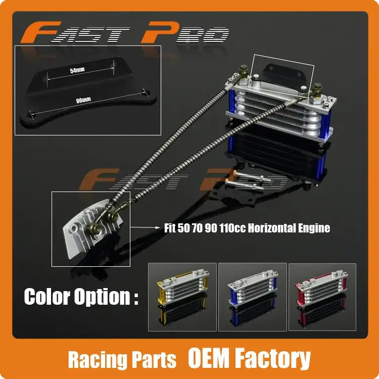 

Oil Cooling Cooler Radiator for CRF50 XR50 Pit Dirt Bike ATV Motorcycle 50 70 90 110CC Stomp Demon X WPB Orion M2R