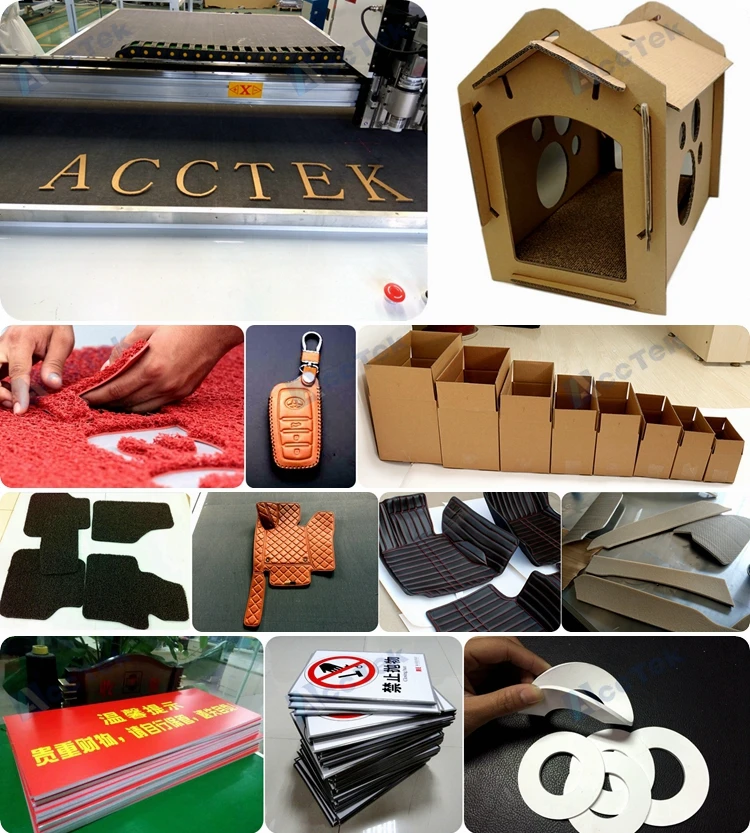 leather cutting acctek cnc machine