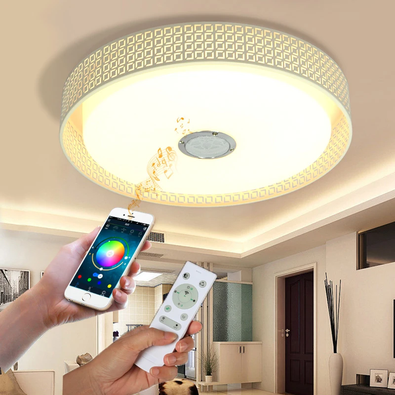 

Bluetooth music ceiling light Ceiling Lights LED Modern Lights For Living Room study room Guest room Veayas
