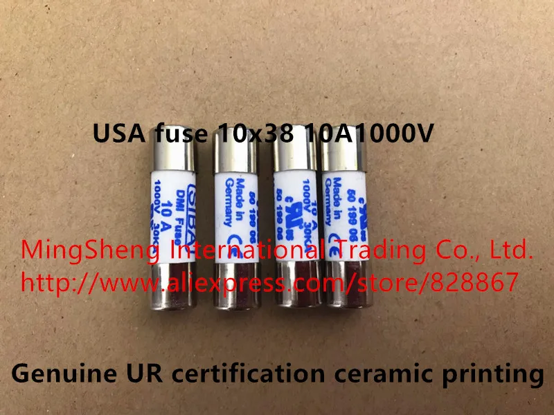 Оригинальный новый 100% предохранитель 10x38 10A1000V Подлинная UR Сертификация