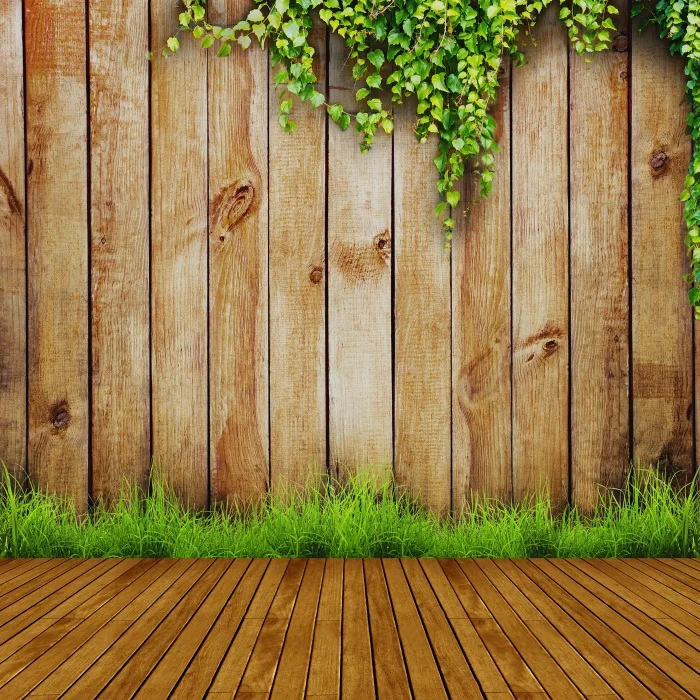 Laeacco Green Vines Wooden Boards Planks Baby Newborn