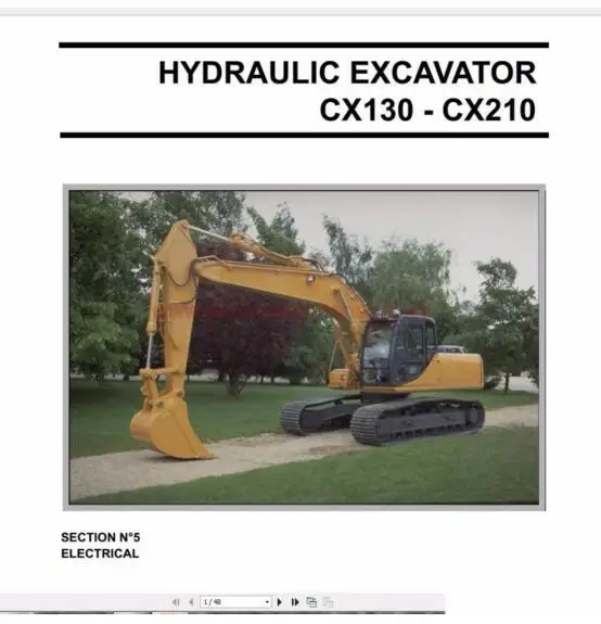 Case Crawler Excavators Service Manual, Operators Manual