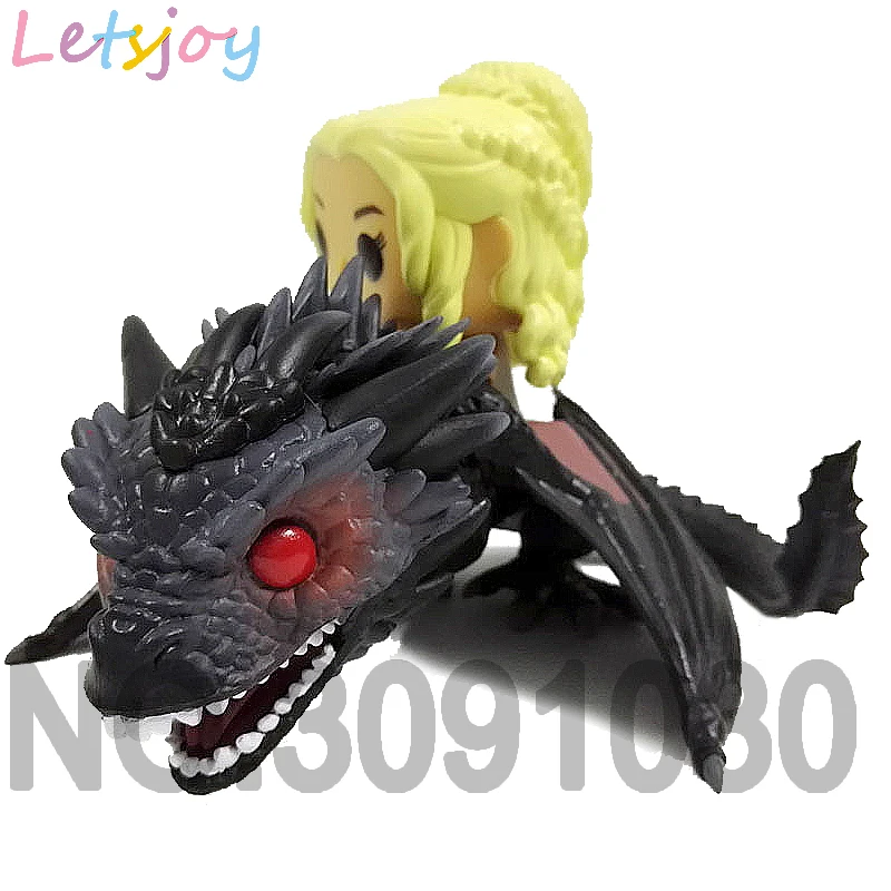 Official letsjoy Daenerys Targaryen pop horse action figure Game of thrones vinyl squishy Stormborn Dany Mother of Dragons Queen