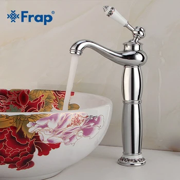 

Frap New Basin Faucets Brass Bathroom Faucet Silver Mixer Tap Single Handle Hot & Cold Washbasin Tap torneiras banheiro Y10173
