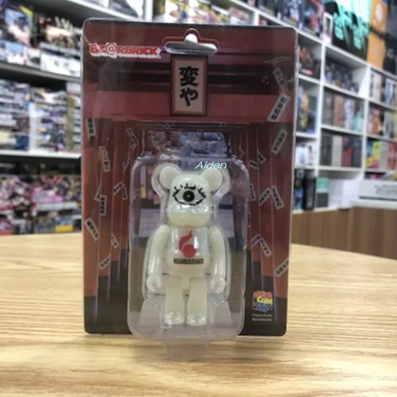 

3" Bearbrick Kaws Gloomy BB Be@rbrick 100% Original Fake With LED Light PVC Action Figure Collectible Model Toy BOX 7CM Z810