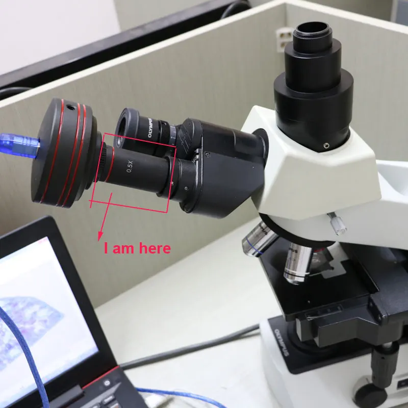 0.5X C адаптер микроскопа 23,2 мм электронный окуляр редуктор объектива 0.5X микроскоп релейный объектив для микроскопа CCD камера