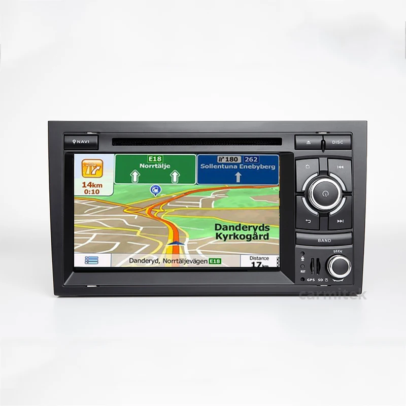 2 din автомобильный DVD Радио мультимедийный плеер стерео для Audi A4 2002-2008 B5 B6 B7 gps