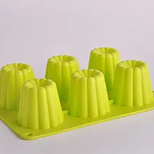 Силиконовая форма, форма для печенья, Формовочная коробка для льда, лоток для льда, 6 отверстий, высокий цветок