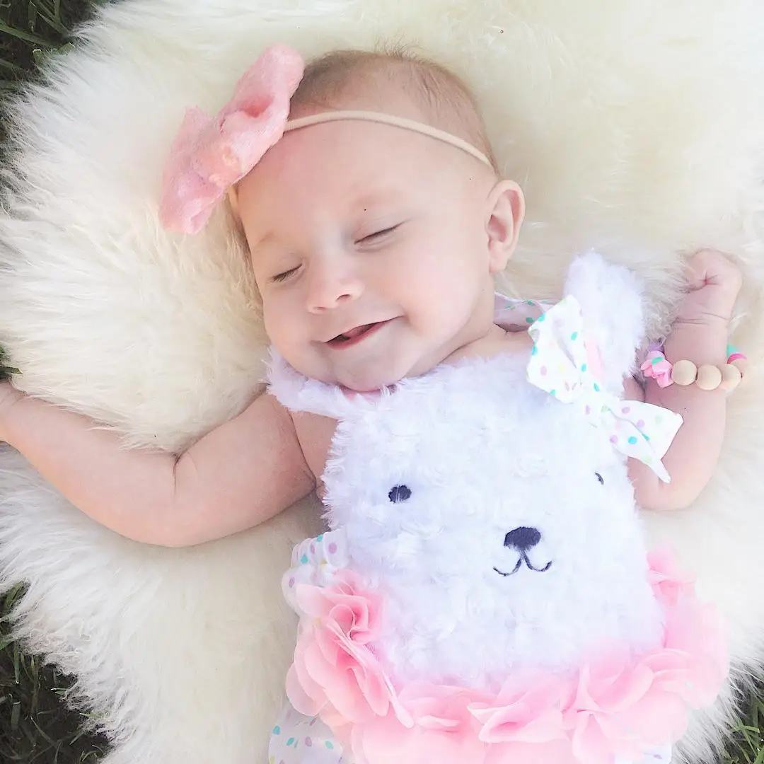 2017 New ! Fashion Baby Comfortable Bodysuits Summer Cotton Furry Baby