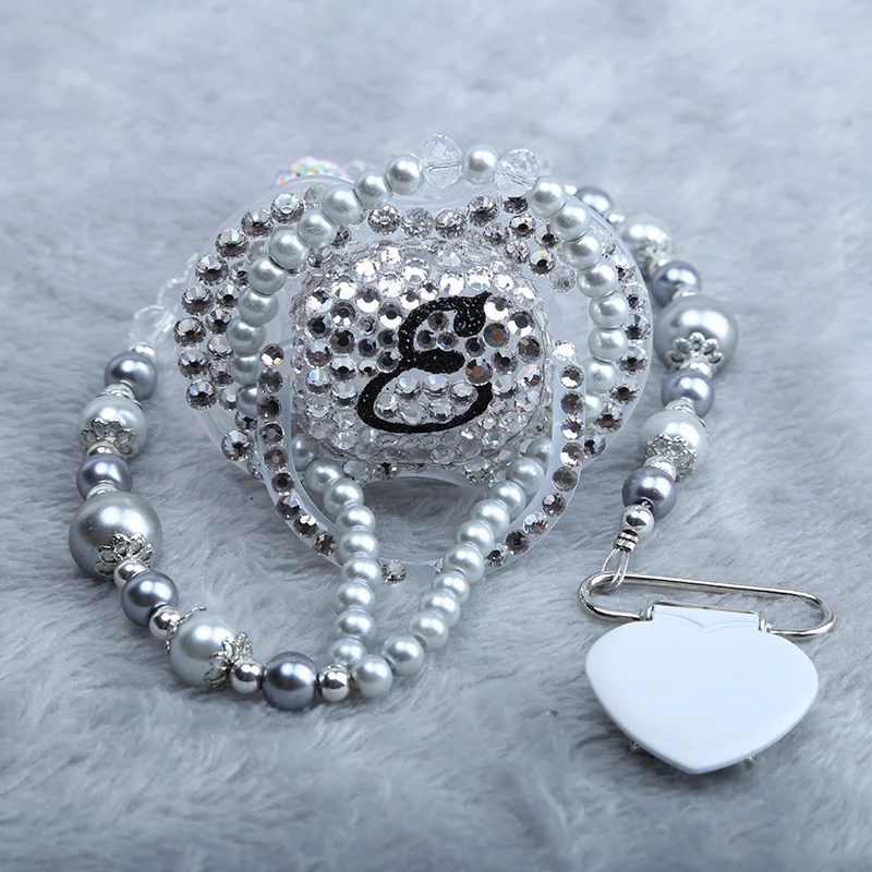 

Dollbling New Newborn Baby Pacifier Chain Bead Decoration Metal Clip Safety Environmental Protection Child Pacifier Chain