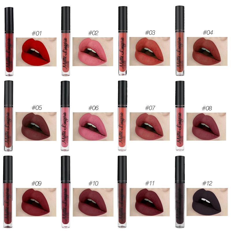 Us 291 19 Offlipgloss Waterproof Liquid Lipstick Matte Lip Gloss Red Velvet Sexy Long Lasting Lips Nyxed Makeup 21 Colors In Lipstick From Beauty