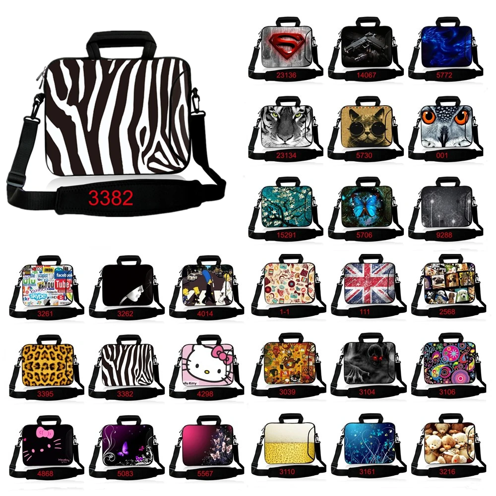 9,7 10,1 11,6 12,1 13,3 14 14,1 15,4 15,6 17," 17,4" Зебра сумка для ноутбука компьютер рукав чехол для samsung Dell Asus acer