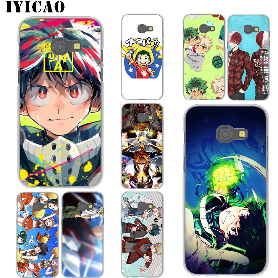 IYICAO жесткий чехол с рисунком My Hero academic для Samsung Galaxy J6 J5 J1 J2 J3 J7 2017 2016 2015 Prime US EU