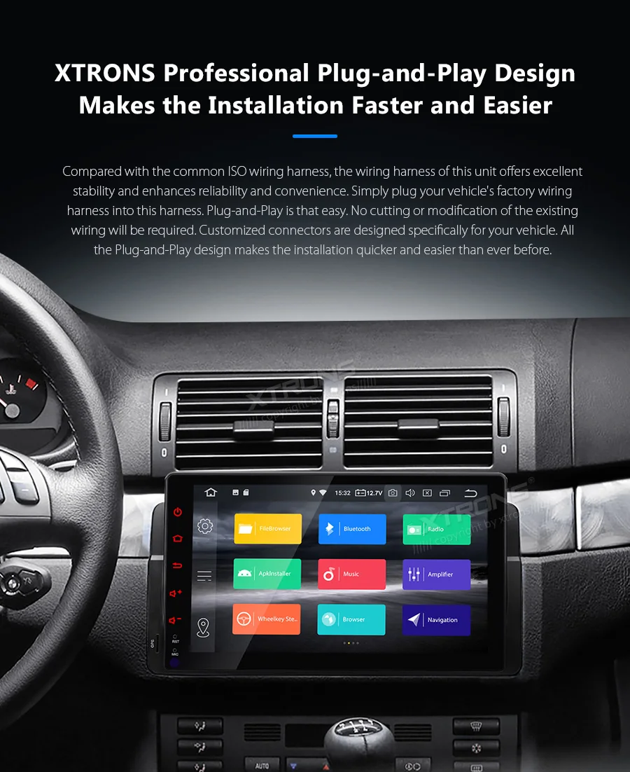 Excellent 9" Android 9.0 Pie OS Car Multimedia GPS Radio for Rover 75 1999-2005 with Professional Plug-and-Play Design for Power and Radio 6