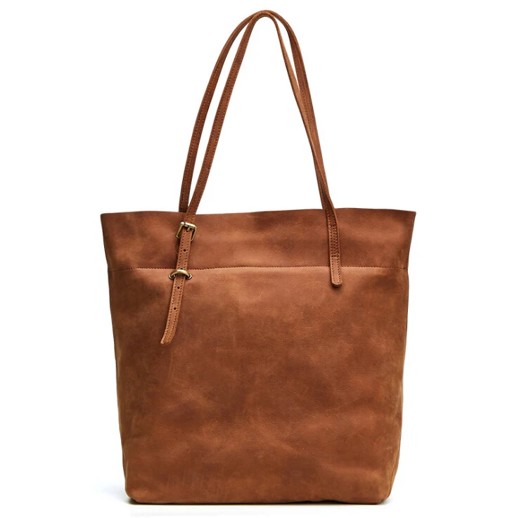 

The new leather handbag Ms retro crazy horse leather shoulder bag handbag pinepoxp