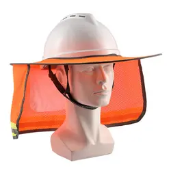 Солнцезащитный козырек занавес блики-доказательство Жесткий Шляпа полный полями УФ-зонт с рисунком с обратной стороны для безопасности