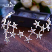 Romantic Sparkling Stars Wedding Hair Accessories Gold Brides Tiaras Crowns Crystal Hairbands Evening Hair Jewelry Accessories цена Romantic Sparkling Stars Wedding Hair Accessories Gold Brides Tiaras Crowns Crystal Hairbands Evening Hair Jewelry Accessories цены онлайн