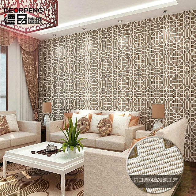 Chinesische Moderne plaid tapete 3d eingang wohnzimmer TV kulisse ... Chinesische Moderne plaid tapete 3d eingang wohnzimmer TV kulisse ...