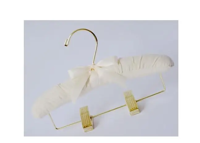 5 шт./лот 25 см детская ткань вешалки Золотой зажим для брюк вешалка для детской одежды вешалка для одежды