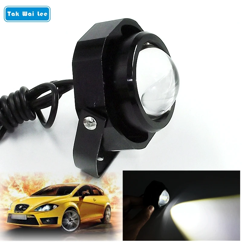 

Tak Wai Lee LED Eagle Eye Whit Flash Daytime Running Light Car Styling Source DRL Waterproof Warning Fog Lamp Reverse Brake Lamp