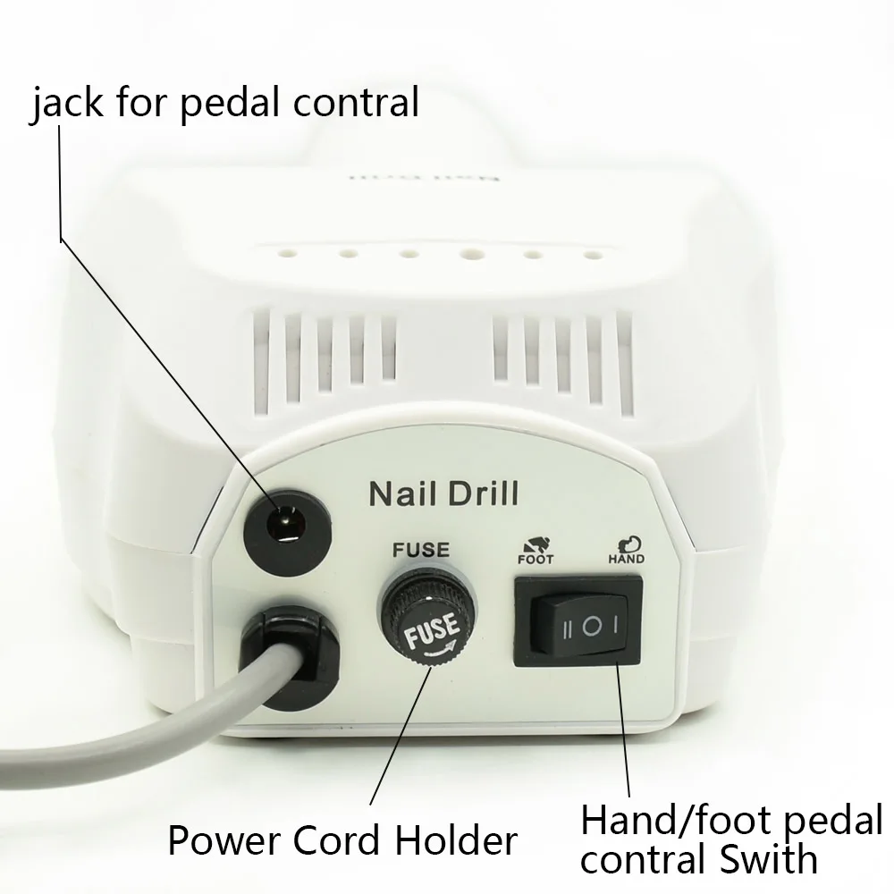 Электрическая дрель для ногтей, Гель-лак для нейл-арта Pro 30000 об/мин, маникюрный набор, педикюрная пилка, удаляющее оборудование, инструменты