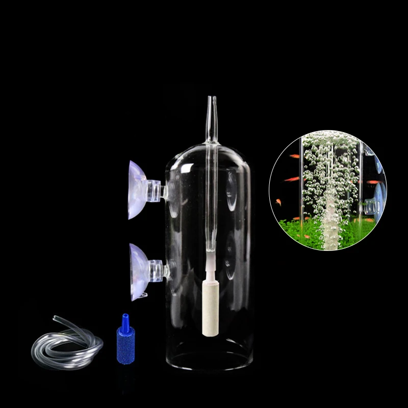 

Aquarium Aquatic Shrimp Cylinder Crystal Glass Dissolved Oxygen Waterproof Splash Gas Stone Aquarium Oxygen Dissolver