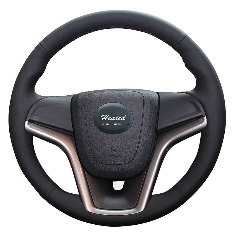 

Steering wheel cover for Chevrolet Malibu 2011-2014 Volt 2011-2015 car styling Microfiber leather braid on the steering wheel