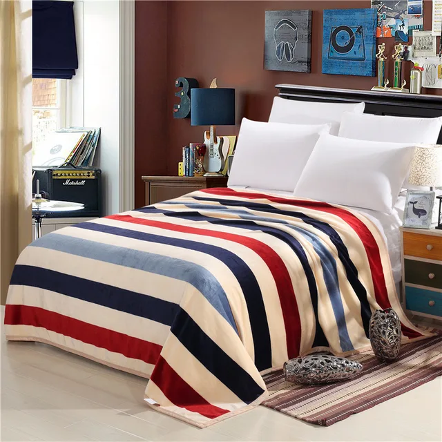 Autunno e inverno moda super morbida flanella coperta di lana divano letto singolo coperta letto king
