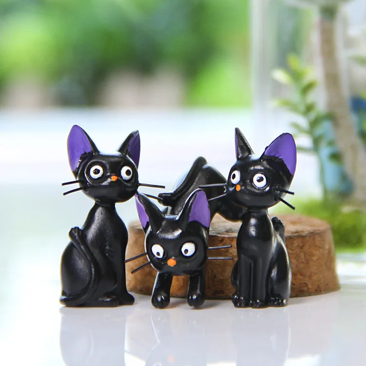 Miyazaki Studio ghiали Kiki служба доставки модель кошки из ПВХ сделай сам микро