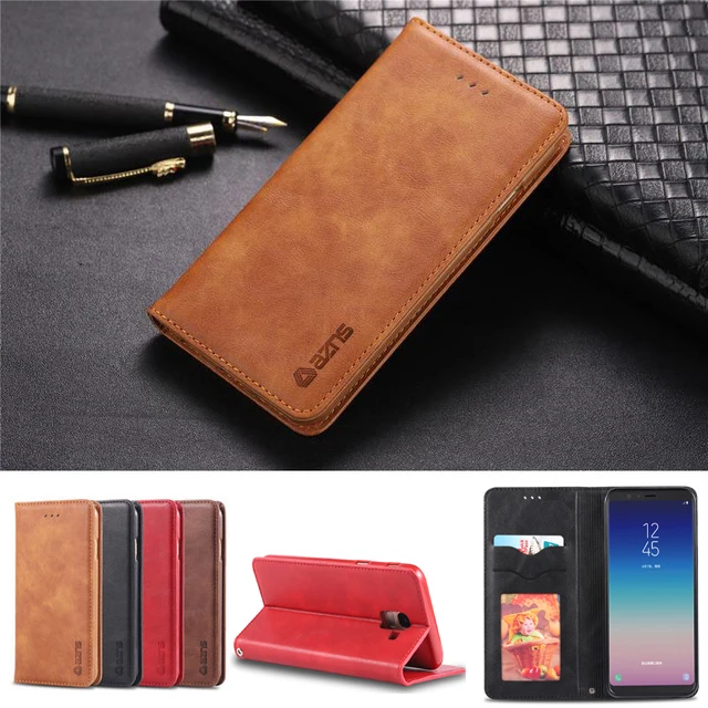 

Flip PU Leather Case For Samsung Galaxy J6 2018 Coque Flip wallet Phone case For Samsung Galaxy J6 Plus J6 Prime Protection Case