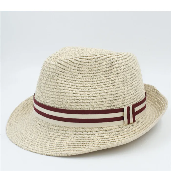 Модные женские туфли Для мужчин летние соломенные Защита от солнца Hat для элегантных леди пляжные папа шляпа Защита от Солнца шляпа джентльмен панаме Бандитский Кепки 56-58 см