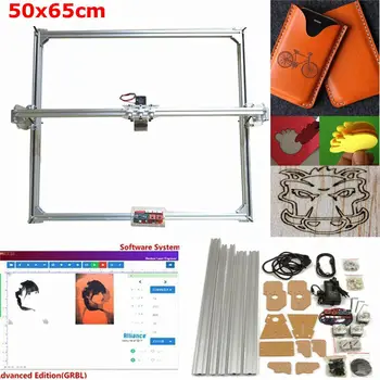 

65x50cm DC 12V 100mw-5500mw DIY Desktop Mini Laser Cutting/Engraving Engraver Machine Wood Cutter/Printer/Power Adjustable
