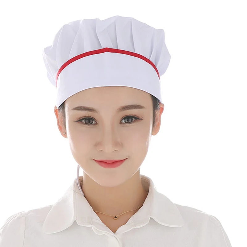 Chef Hat Female Kitchen Sanitation Cap Canteen Restaurant Food Bakery Baking Ventilation hat hotel uniform chefs hat