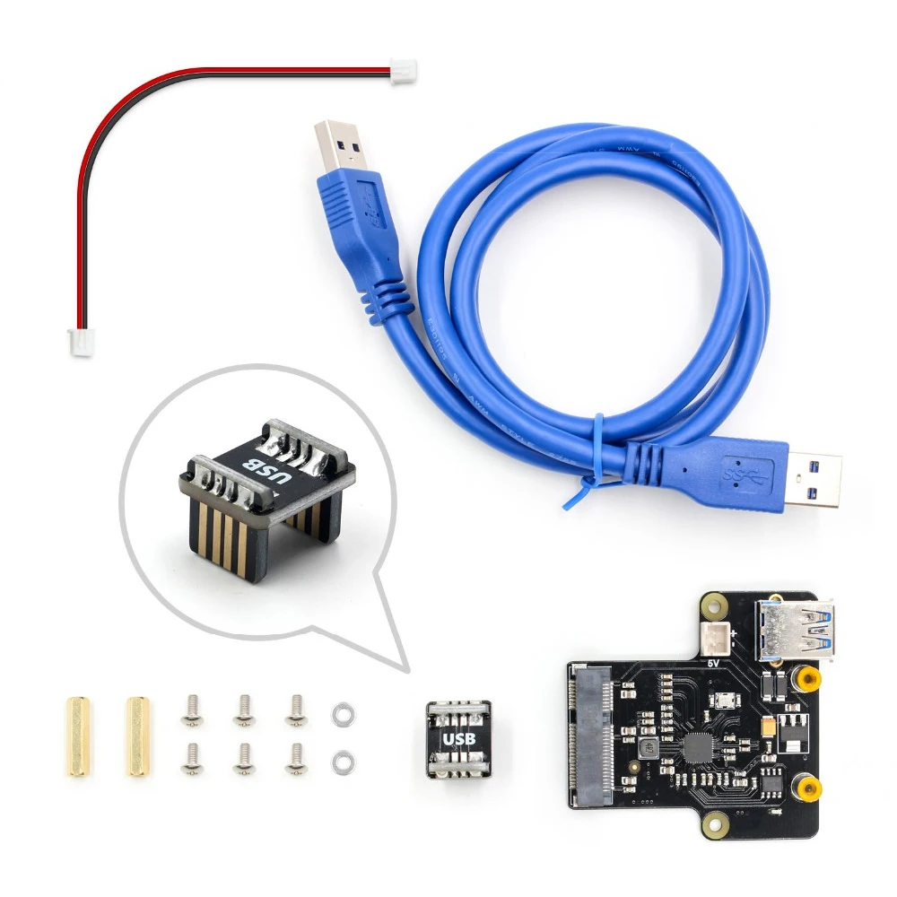 

Raspberry pi X850 mSATA SSD disk expansion board supports 1TB USB 3.0