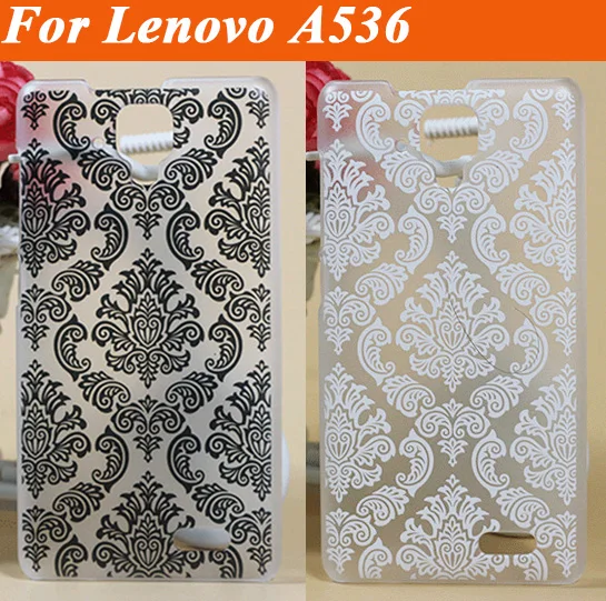 Чехол для lenovo A536 a358t винтажный жесткий чехол из ПК с черно белыми цветами Пейсли